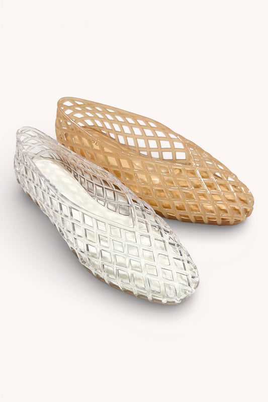 Nude Jelly Slip Ons