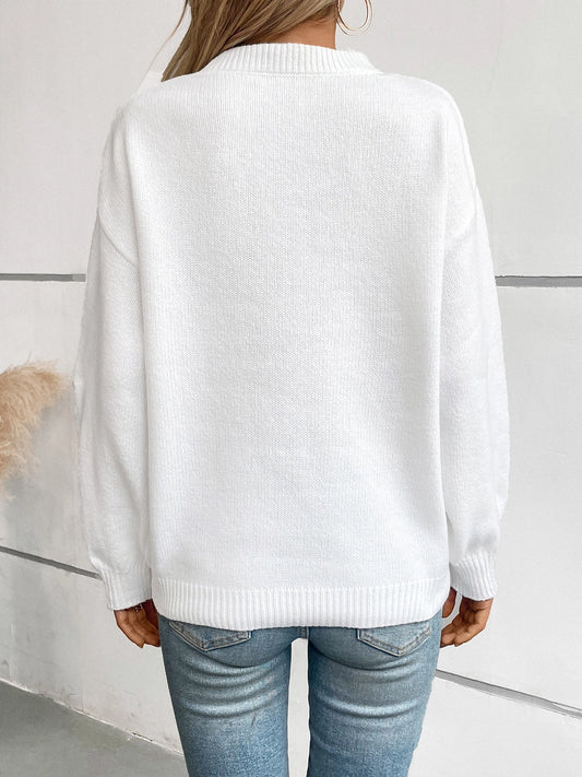 American Flag Casual Loose Crew-Neck Sweater