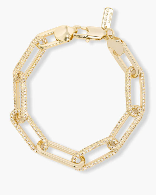 Carrie Pave Chain Link Bracelet