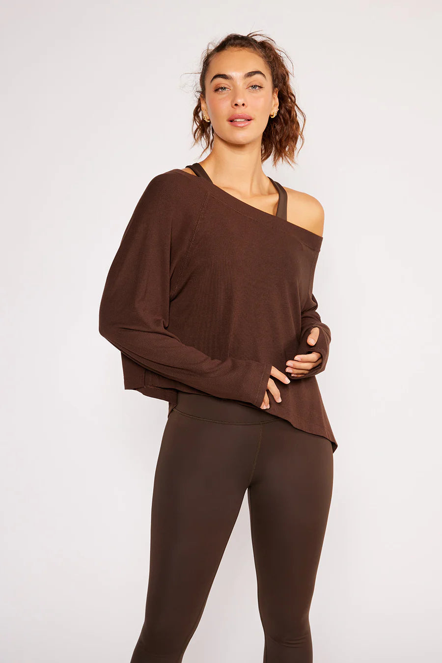 Fare Off-Shoulder - Chocolate