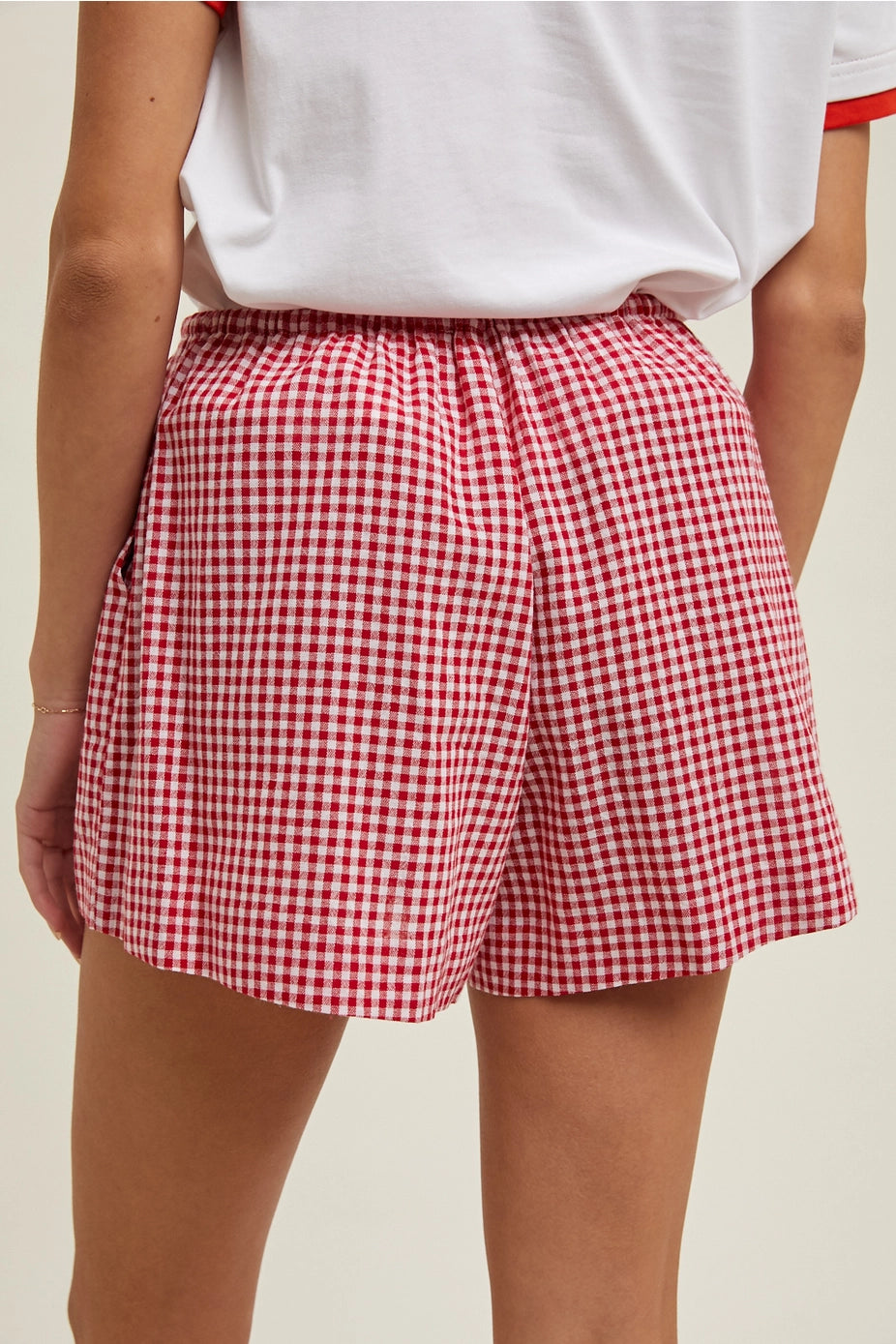 Gingham Casual Shorts