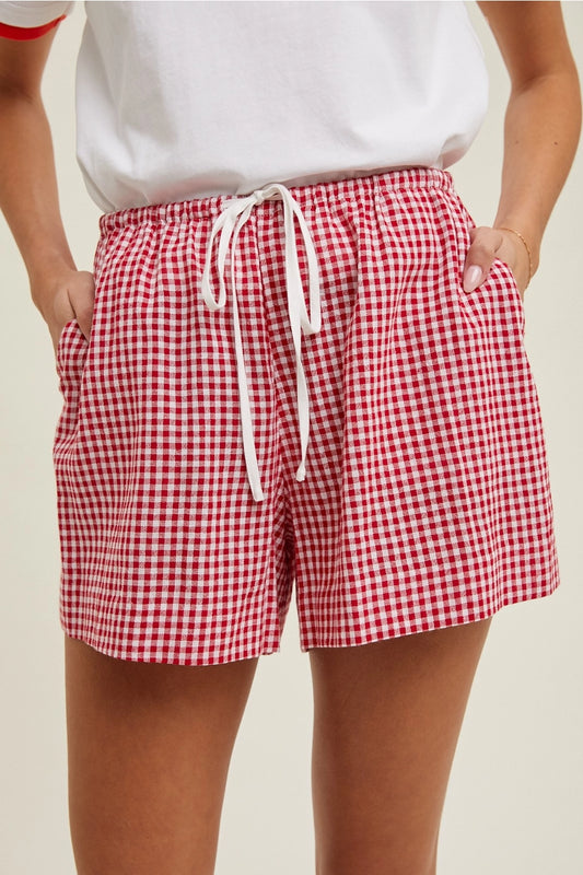 Gingham Casual Shorts