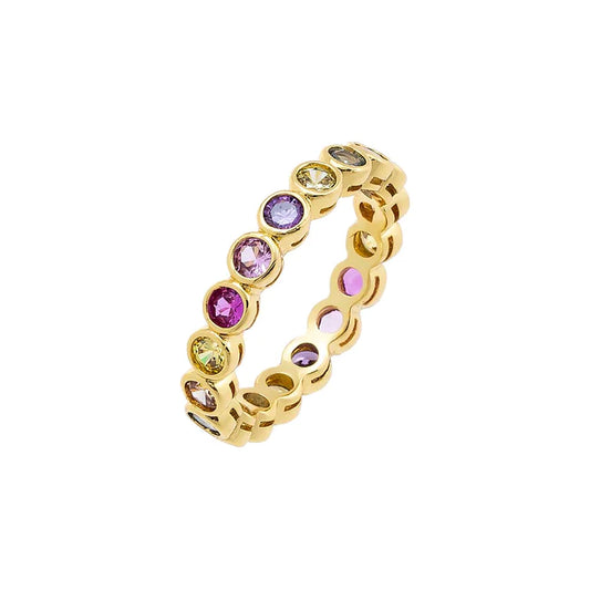 Multi Color Eternity Ring