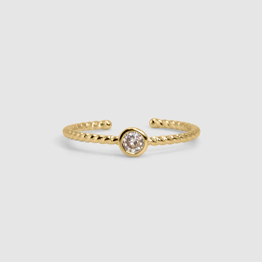 Roped Bezel Ring