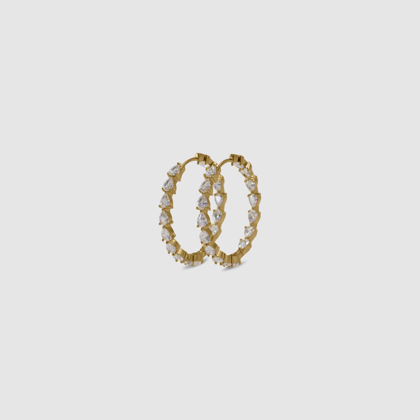 Endless Pear Hoops