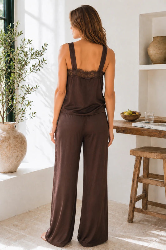 Satin Wide Leg Pants