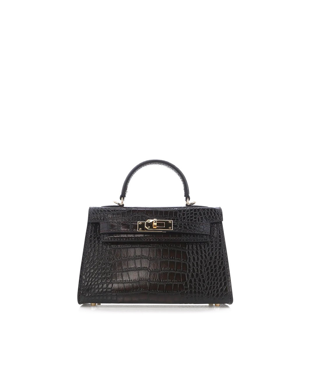 Dark Brown Croc Bag