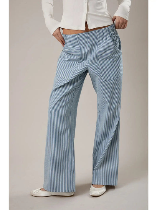 Blue Stripe Pants