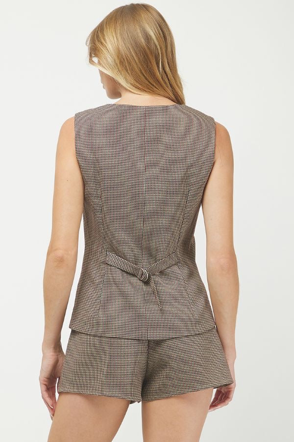 Houndstooth Vest