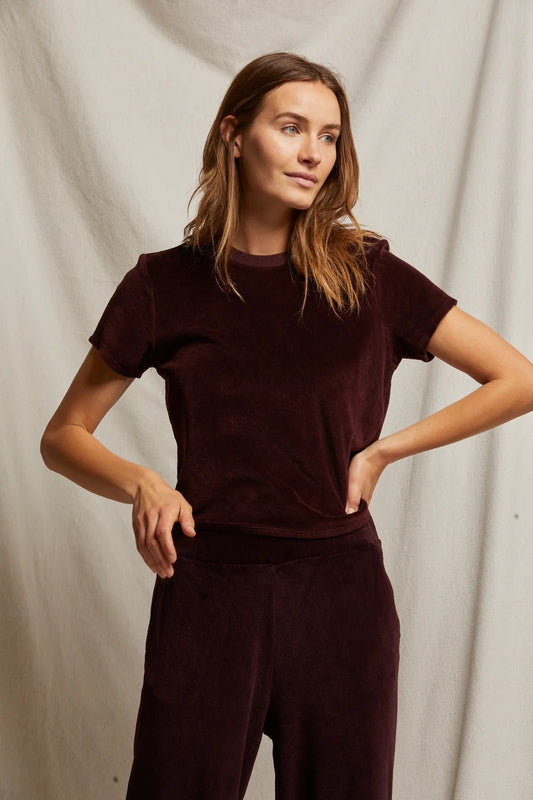 Clara Velour Tee