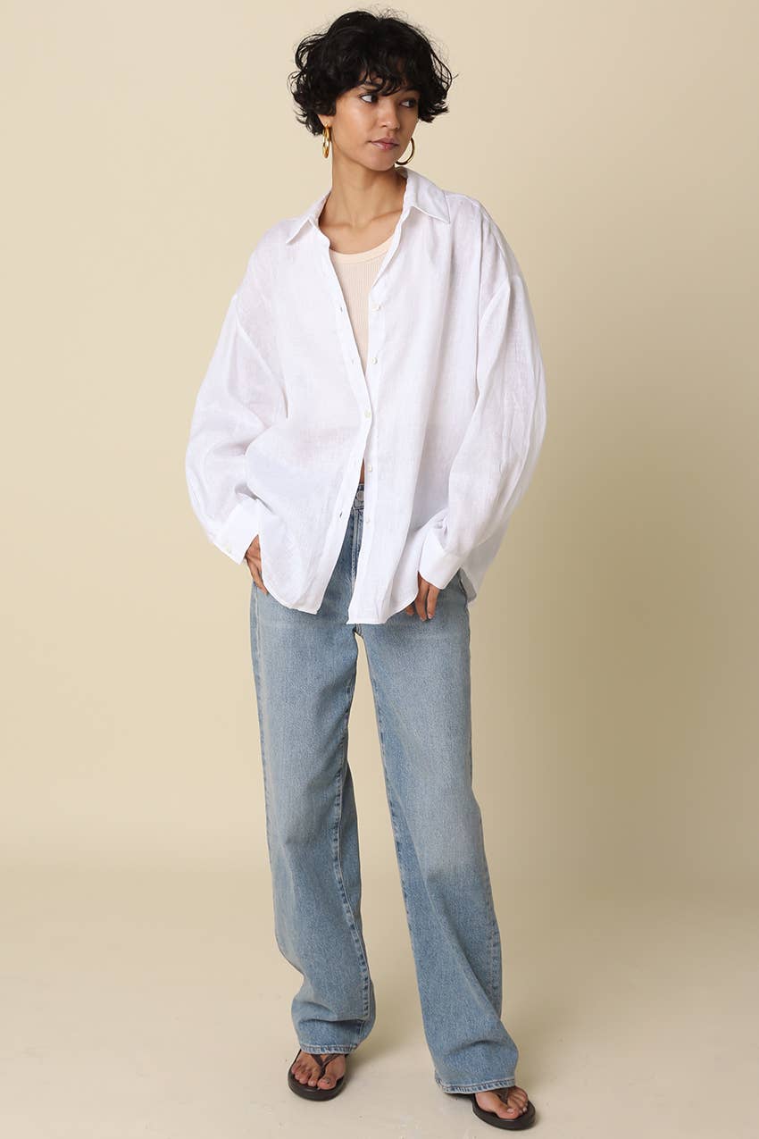 White Linen Shirt