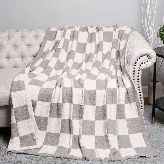 Checkerboard Patterned Throw