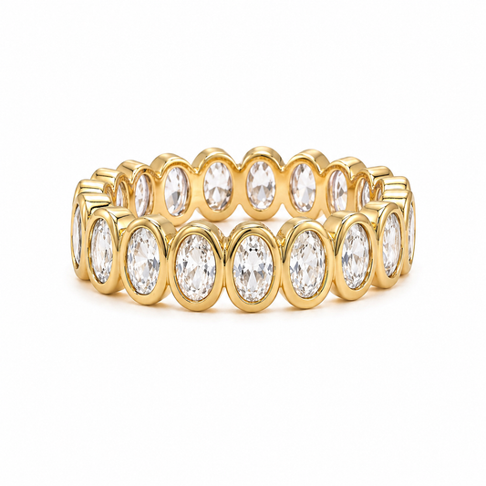 Oval Bezel Eternity Ring