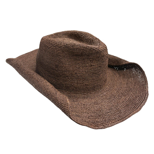 Raffia Packable Cowboy Hat