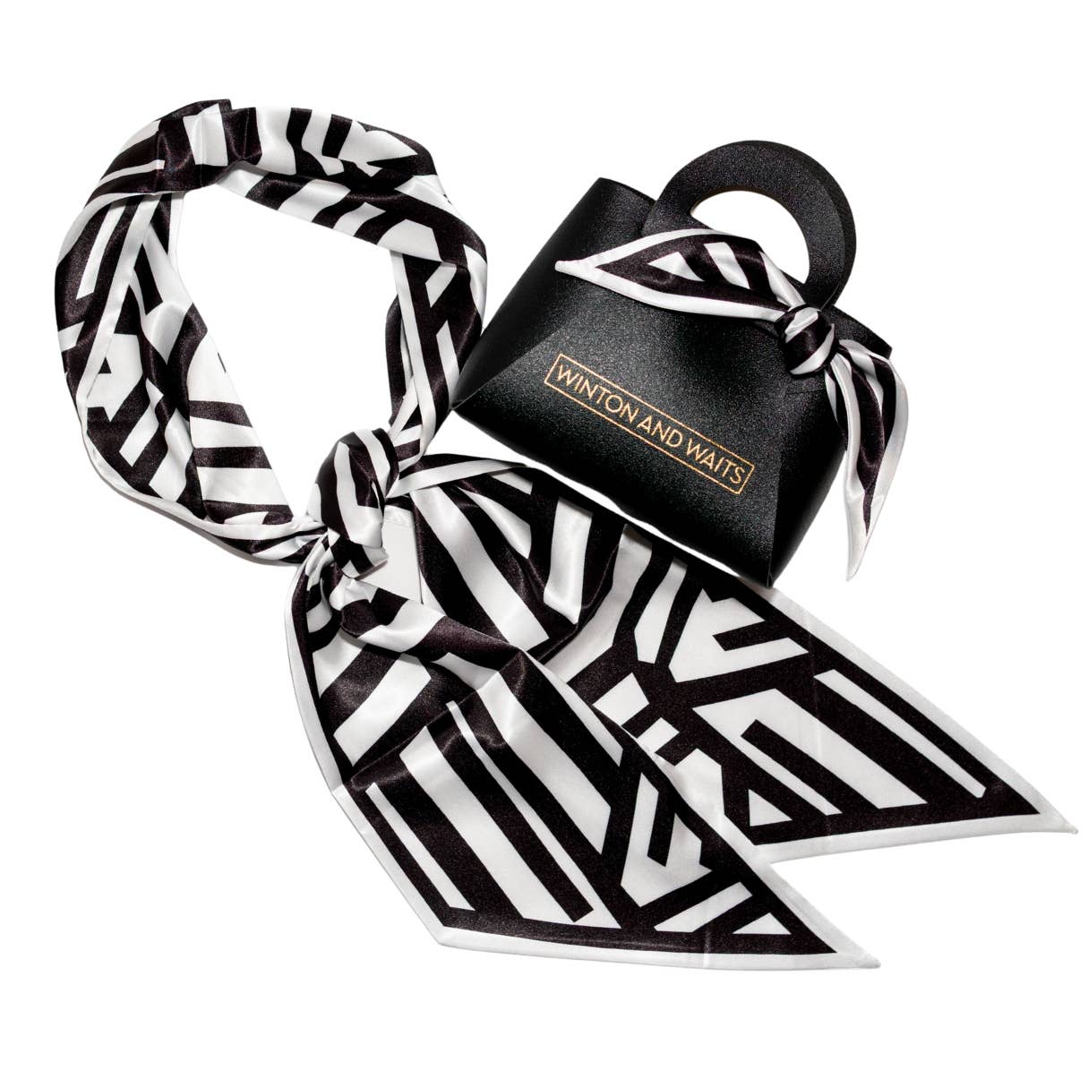 Black/White Geo Scarf