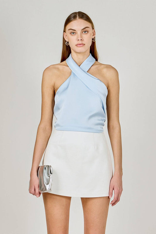 Halter Satin Top