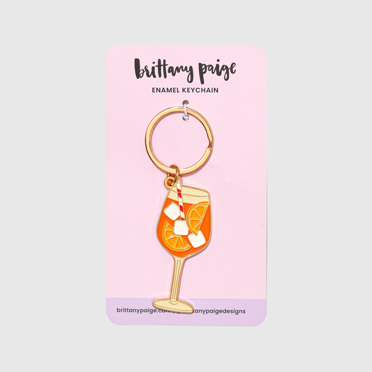Aperol Spritz Keychain