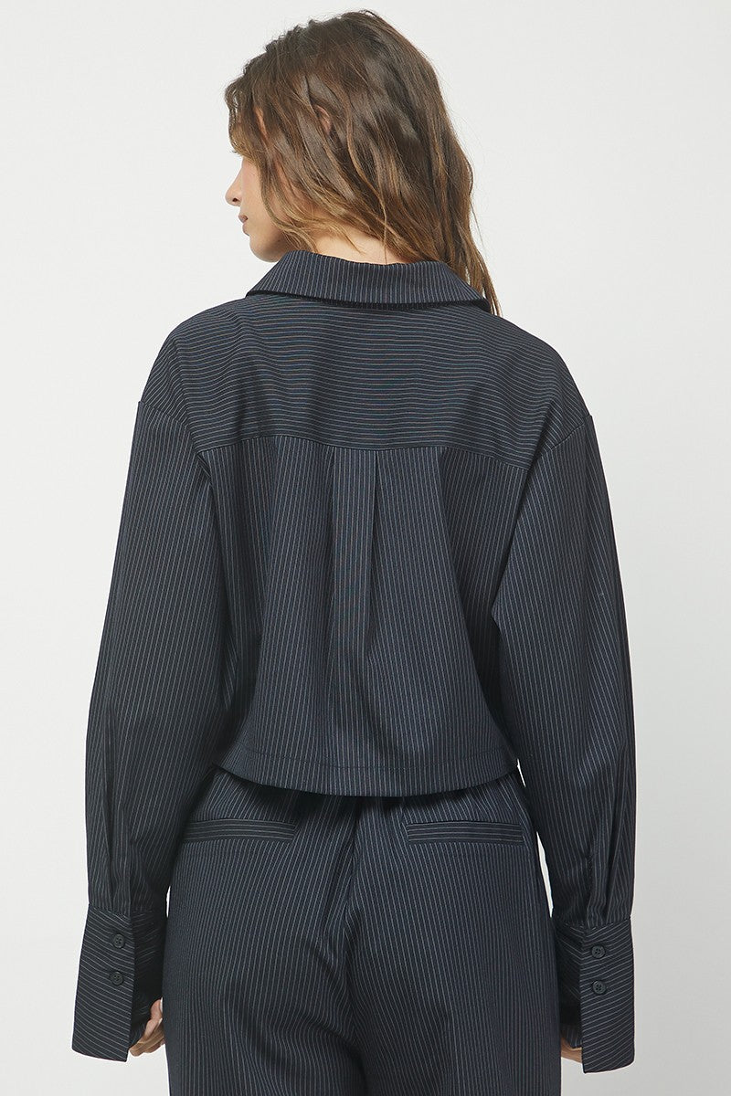 Pin Stripe Crop