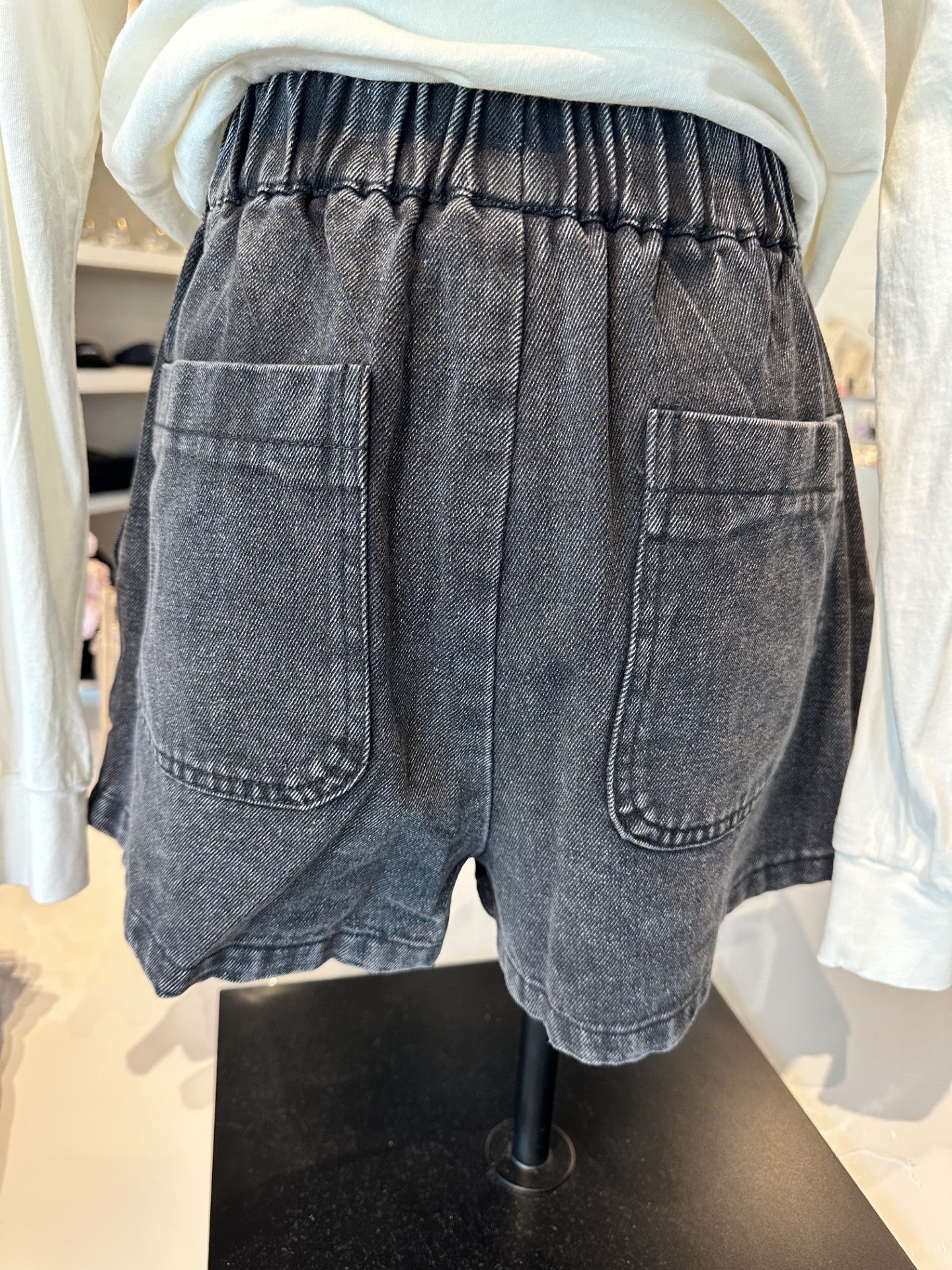 Faded Denim Skort