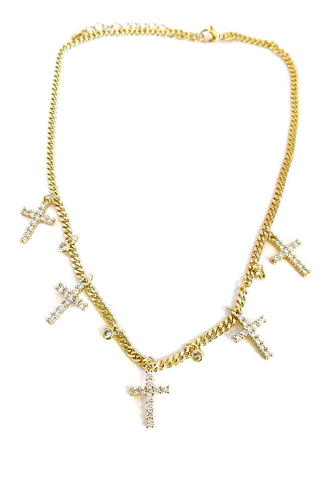 Bri Cross Chain Necklace